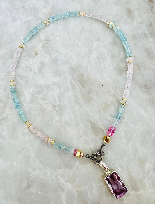 Aguamarina y Amatista