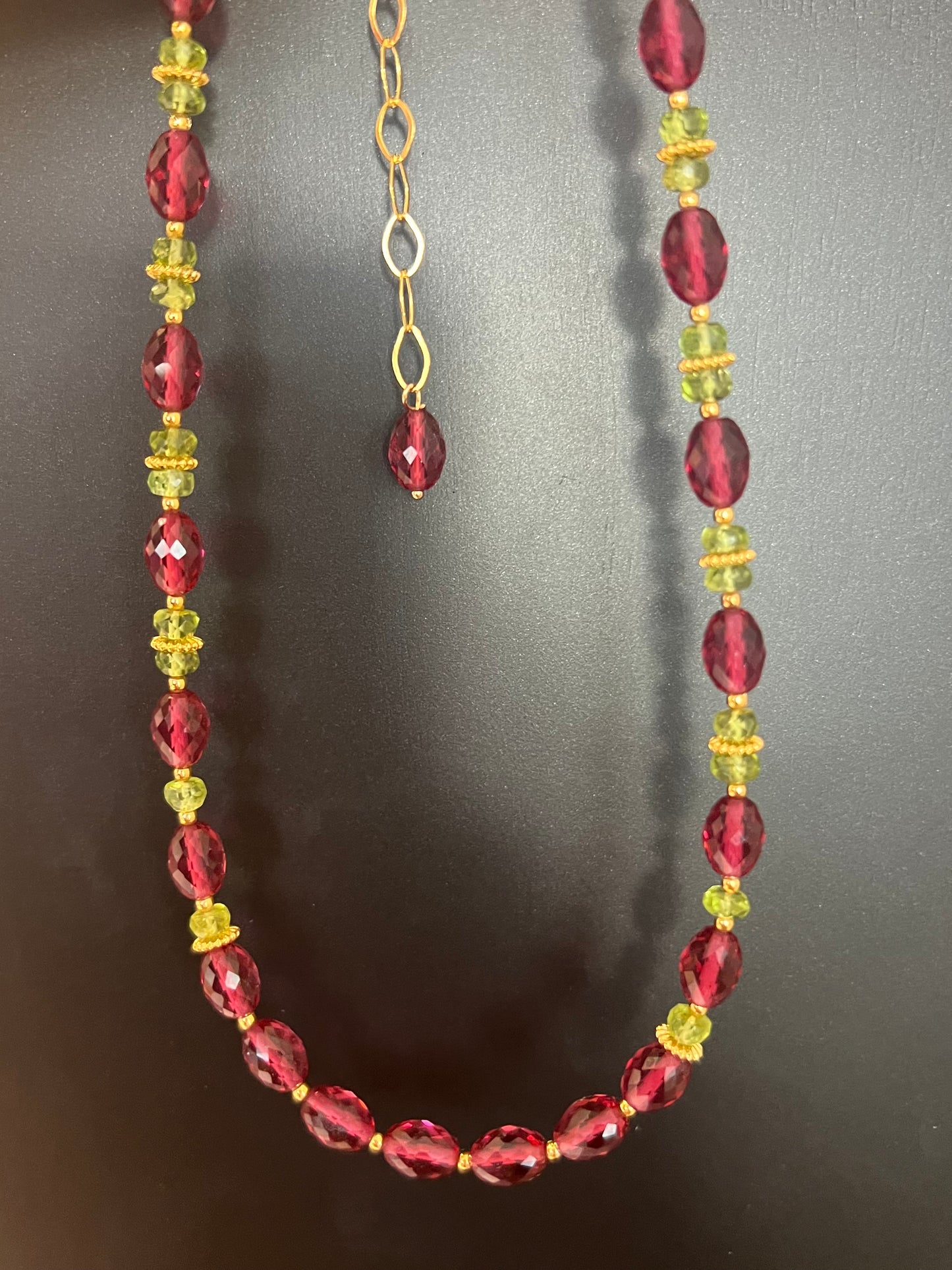 Ruby necklace set